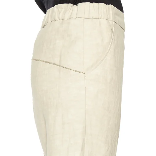 NOSTRASANTISSIMA PANTALONE BAGGY CON IMPUNTURE Pezzi Unici