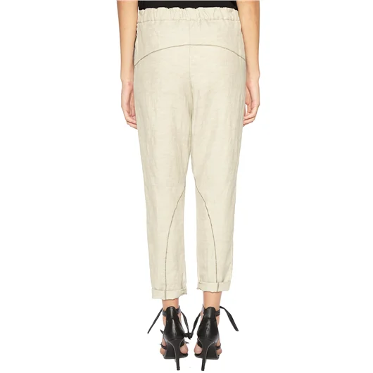 NOSTRASANTISSIMA PANTALONE BAGGY CON IMPUNTURE Pezzi Unici