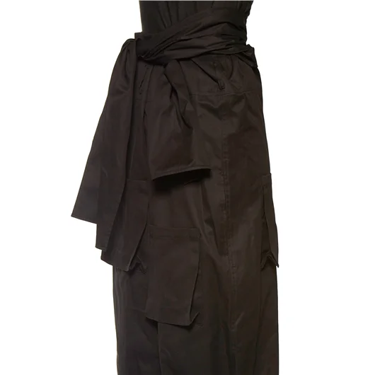 YOHJI YAMAMOTO PANTALONE IN GABARDINE VITA ALTA Novità