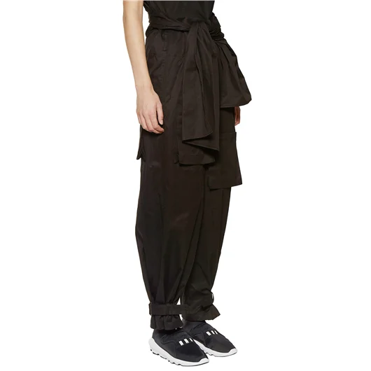 YOHJI YAMAMOTO PANTALONE IN GABARDINE VITA ALTA Novità