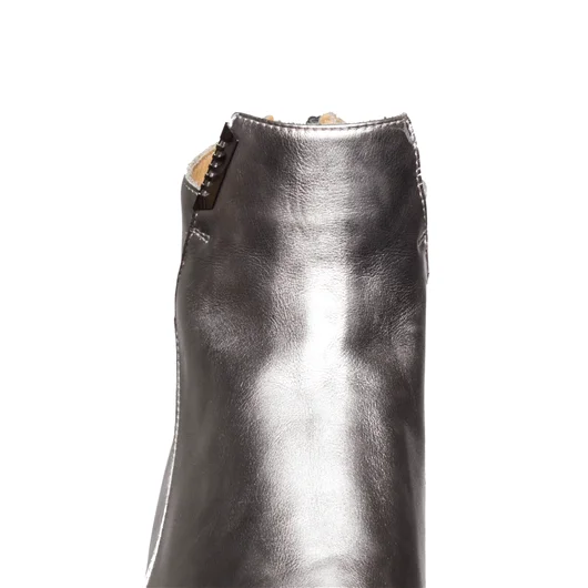 MATT MORO STIVALETTO IN PELLE CON ZIP Black Friday Prezzi