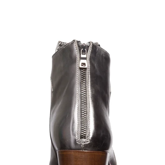 MATT MORO STIVALETTO IN PELLE CON ZIP Black Friday Prezzi