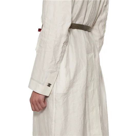 ISAAC SELLAM TRENCH IN LINO CERATO Saldi Di Fabbrica