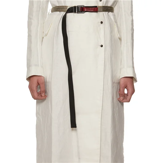 ISAAC SELLAM TRENCH IN LINO CERATO Saldi Di Fabbrica