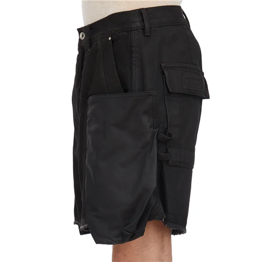 RICK OWENS BERMUDA IN DENIM STEFAN CARGO Prezzo Ridotto