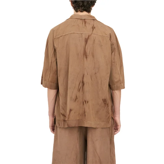 ANDREA YA'AQOV CAMICIA M/M IN CUPRO E COTONE Sconto