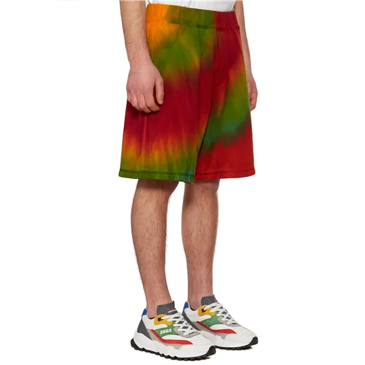 DSQUARED BERMUDA TIE DYE IN COTONE Qualità
