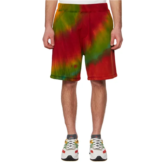 DSQUARED BERMUDA TIE DYE IN COTONE Qualità