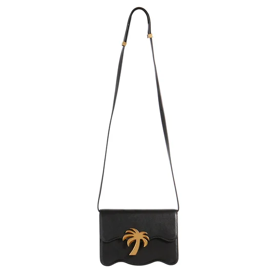 PALM ANGELS BORSA IN PELLE PALM BEACH Spedizione Gratuita