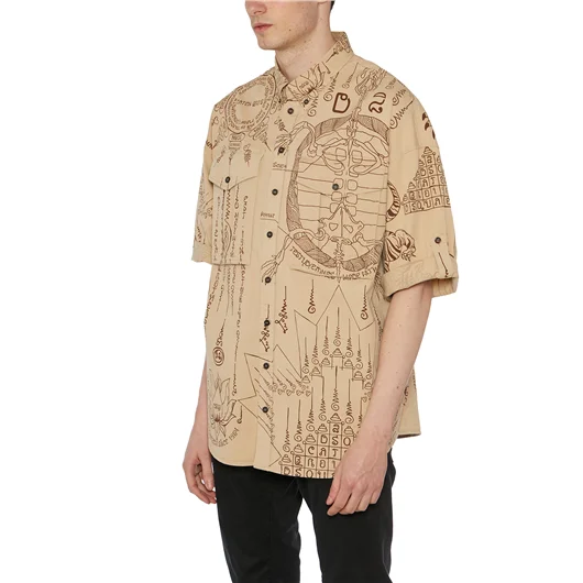 DSQUARED CAMICIA IN COTONE STAMPATA Rilascio limitato