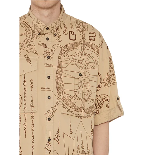 DSQUARED CAMICIA IN COTONE STAMPATA Rilascio limitato