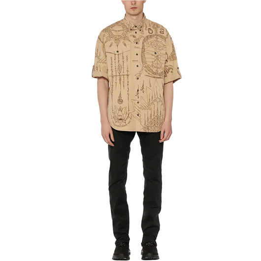 DSQUARED CAMICIA IN COTONE STAMPATA Rilascio limitato