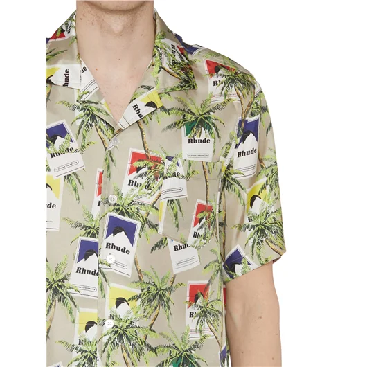 RHUDE CAMICIA IN SETA In Saldo