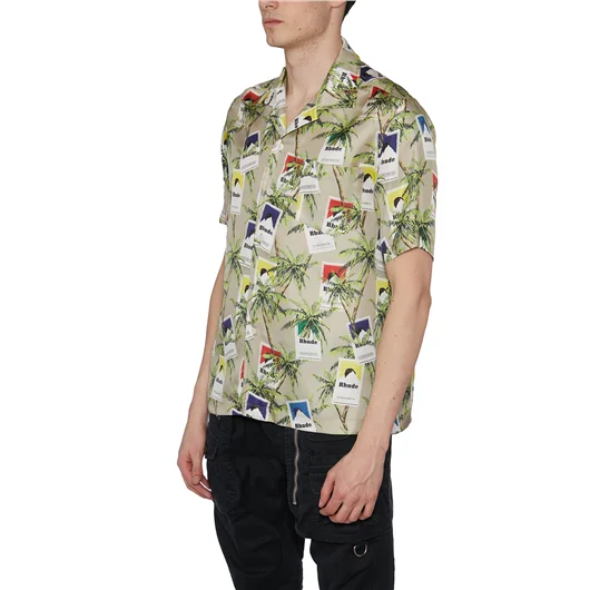 RHUDE CAMICIA IN SETA In Saldo