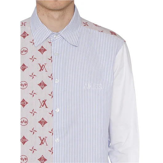 ARIES CAMICIA PATCHWORK IN COTONE Italia