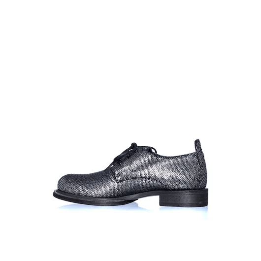 ANN DEMEULEMEESTER DERBY STRINGATA IN ARGENTO Saldi