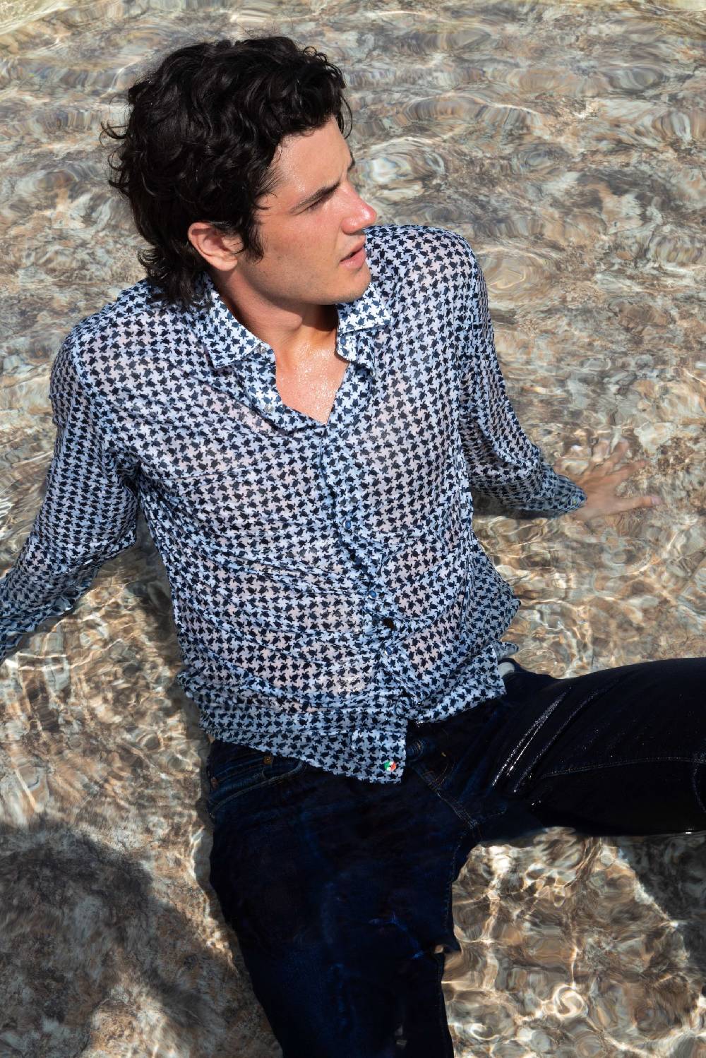 Poggianti Camicia uomo spring summer 24 FIRENZE-66F-114 Soddisfazione Garantita