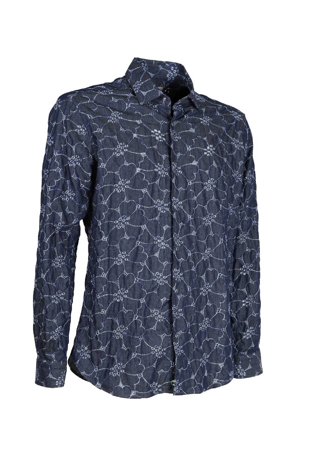 Poggianti Camicia uomo spring summer 24 FIRENZE-73F-235 Shopping Online