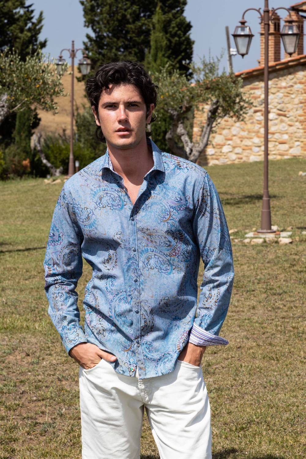 Poggianti Camicia uomo spring summer 24 AREZZO-62F-207 Outlet