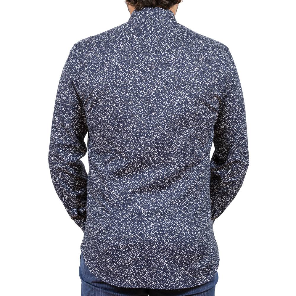 Poggianti Camicia fantasia collo italiano Duty-free