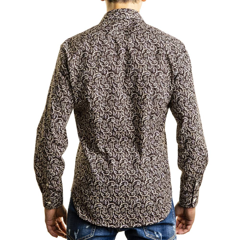 Poggianti Camicia fantasia collo classico Negozio