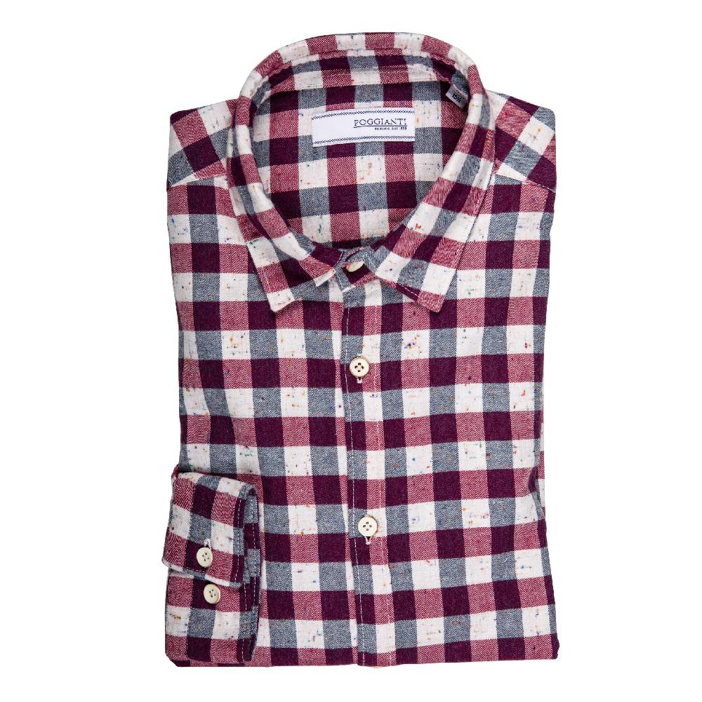 Poggianti Camicia Quadri in flanella Promozione