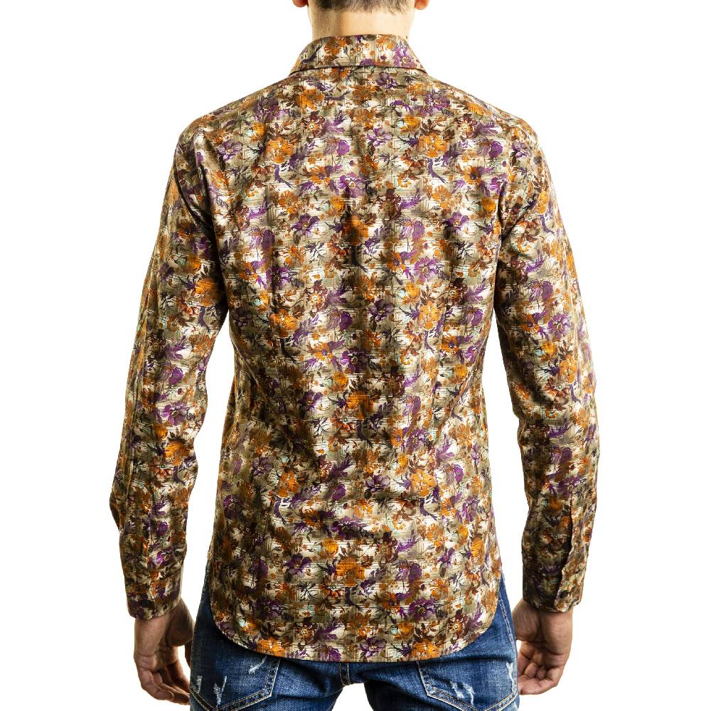 Poggianti Camicia Fantasia Quadri Negozi Online