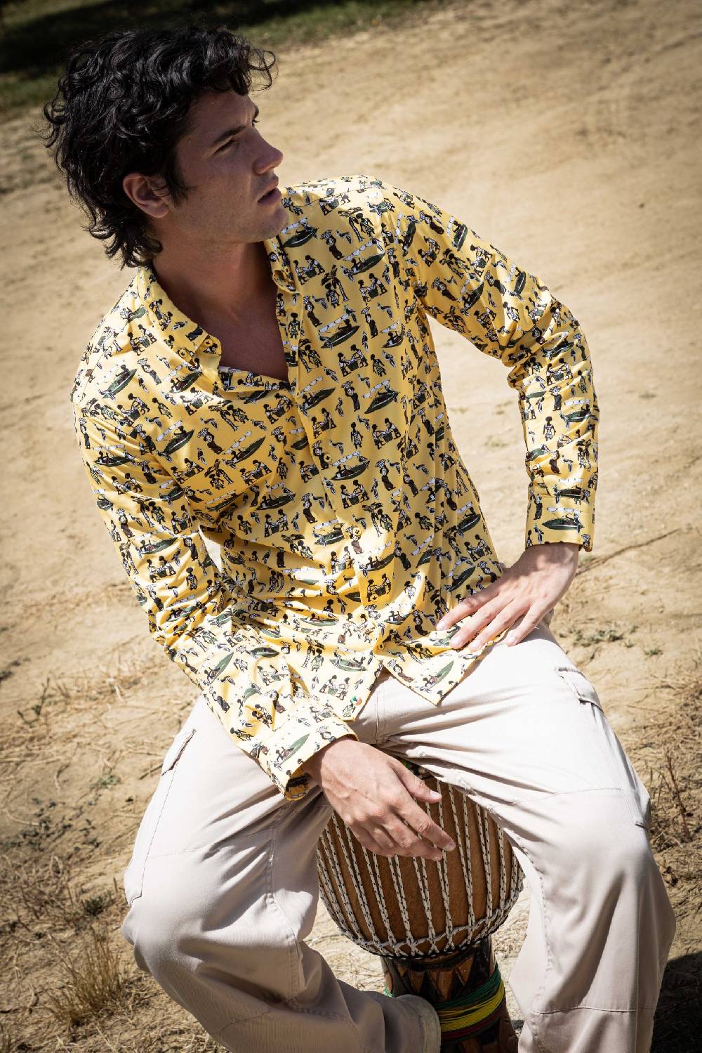 Poggianti Camicia uomo spring summer 24 FIRENZE-64-244 Economico