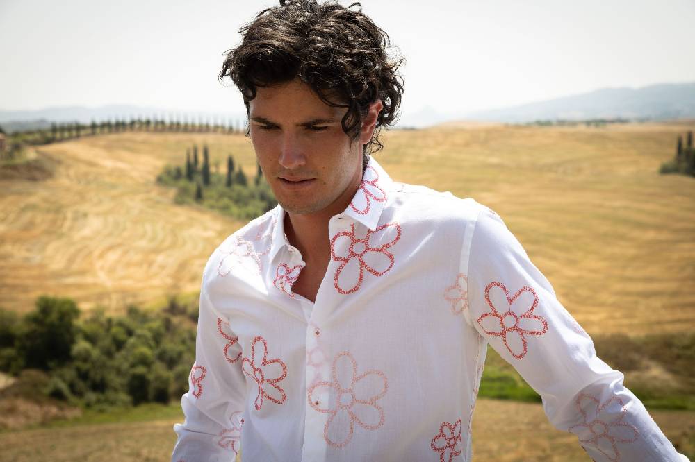 Poggianti Camicia uomo spring summer 24 FIRENZE-66F-241 Offerte