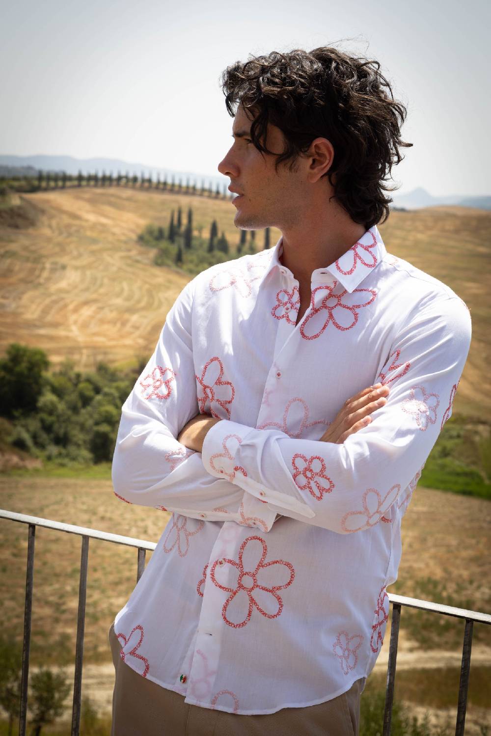 Poggianti Camicia uomo spring summer 24 FIRENZE-66F-241 Offerte