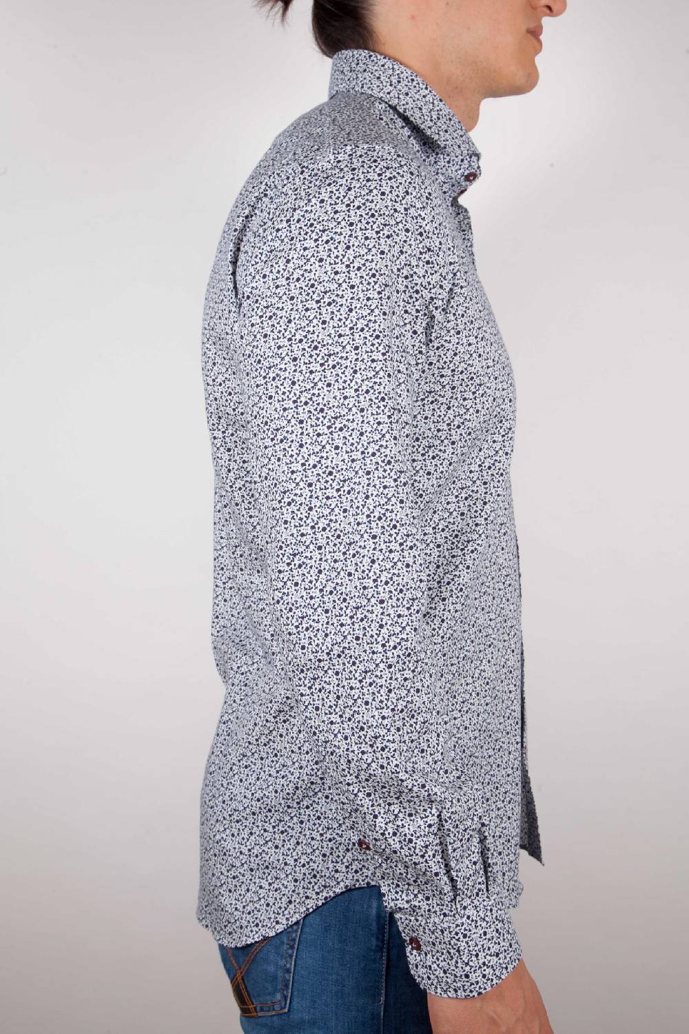 Poggianti Camicia Fantasia collo francese Negozio