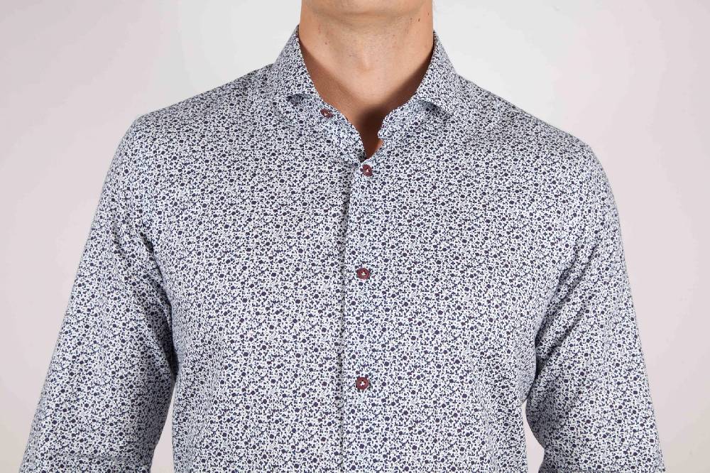 Poggianti Camicia Fantasia collo francese Negozio