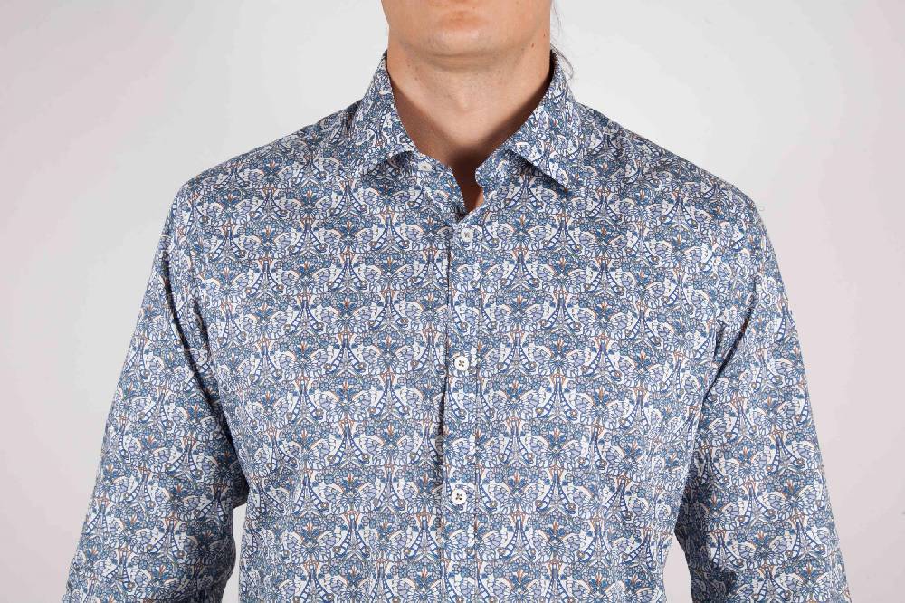 Poggianti Camicia Fantasia collo francese In Saldo