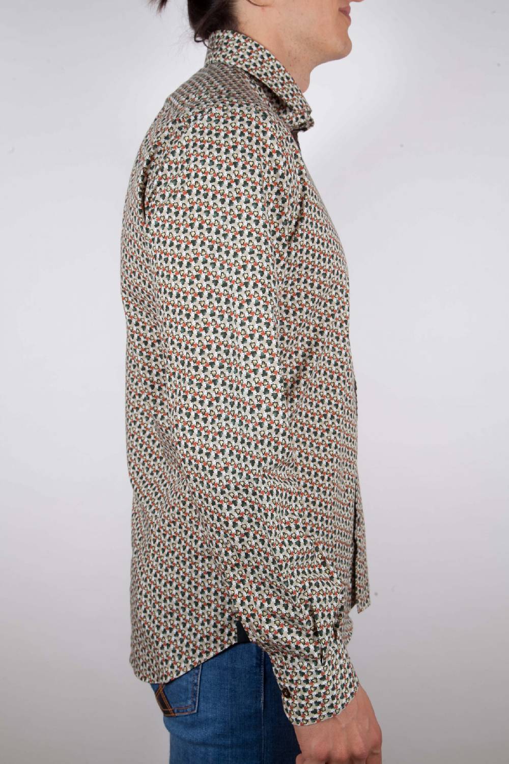 Poggianti Camicia Fantasia collo francese Moda