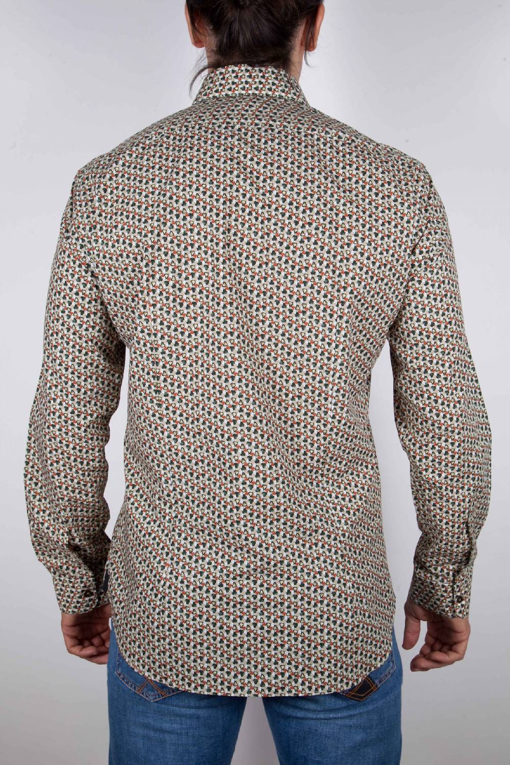 Poggianti Camicia Fantasia collo francese Moda
