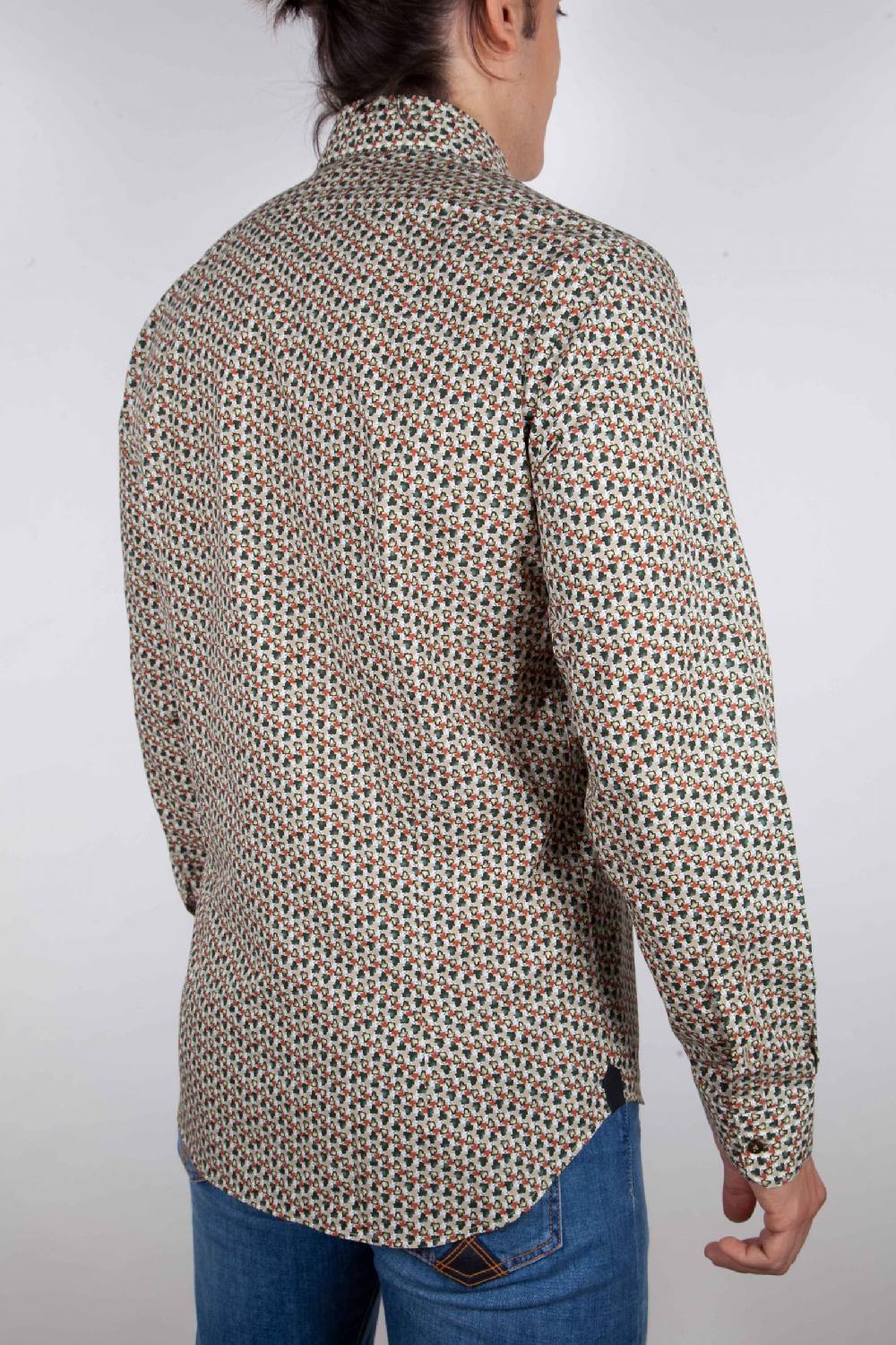 Poggianti Camicia Fantasia collo francese Moda