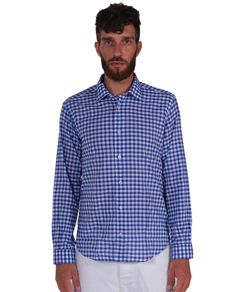 Poggianti Camicia quadri Collo Morbido Qualità