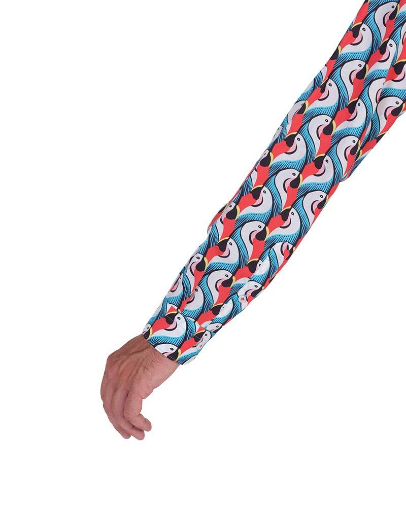 Poggianti Camicia Fantasia Collo Morbido Multicolore Acquista Ora