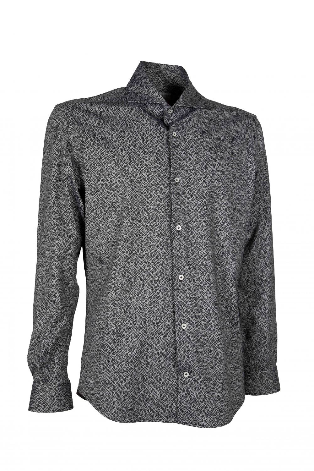 Poggianti Camicia uomo in tessuto tecnico con stampa piccola ACTIVE 31-186-03 Online