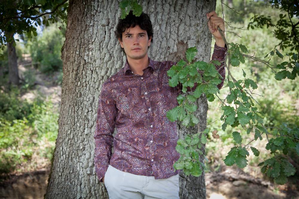 Poggianti Camicia uomo in cotone Liberty con stampa animali PISA-60F-155-01 Outlet