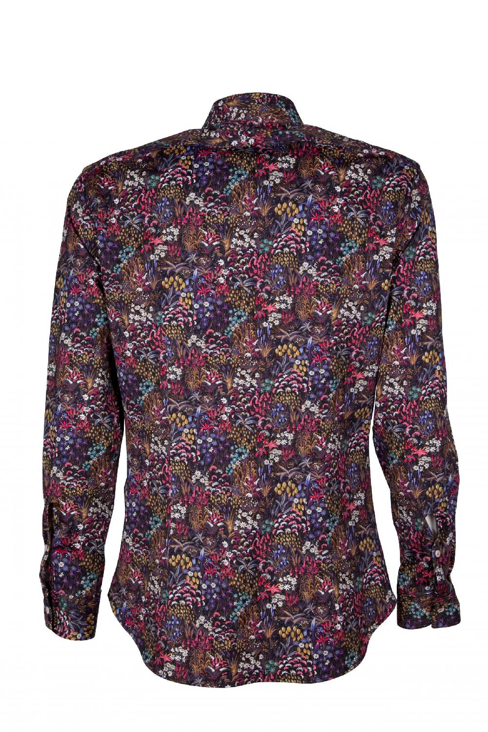 Poggianti Camicia uomo in tessuto tecnico con stampa piccola floreale . ACTIVE. 73-190-01 Vendita Calda