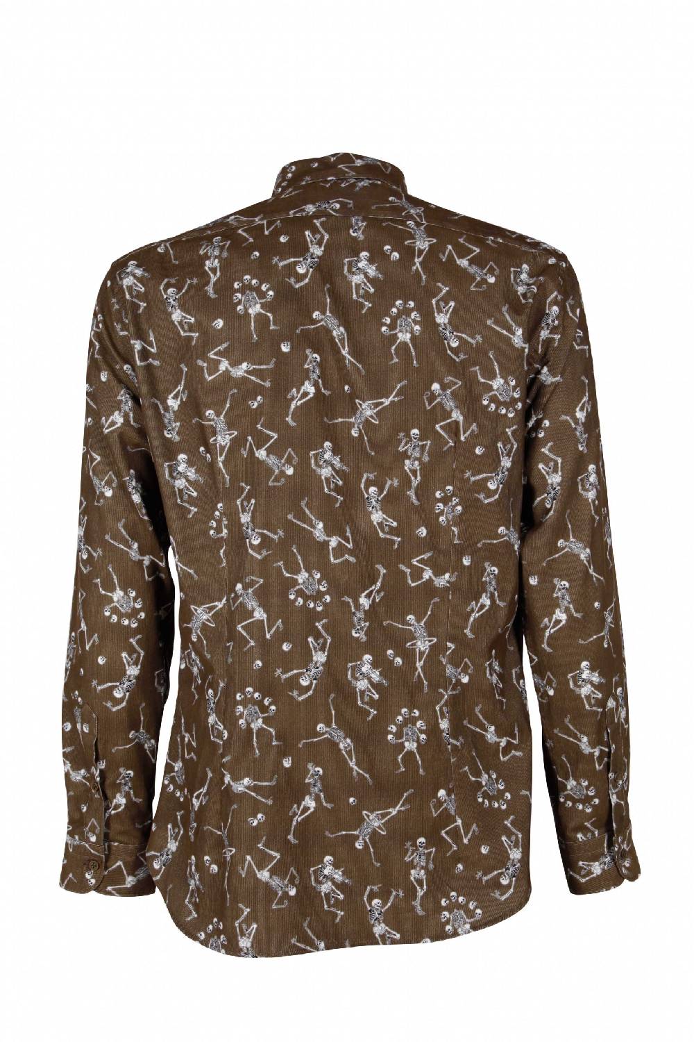 Poggianti Camicia uomo in velluto con stampa teschi PISA-62F-230-01 Moda