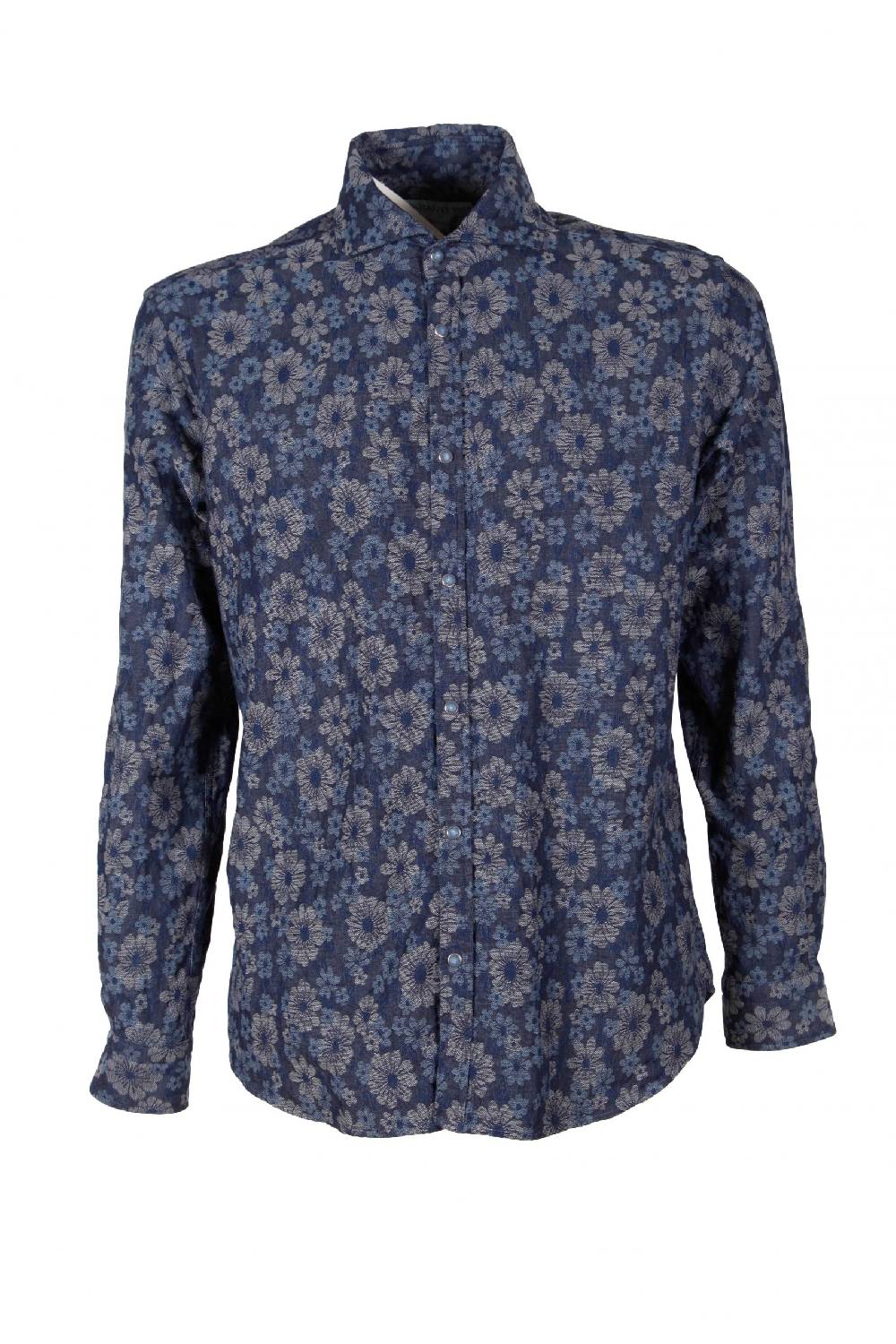 Poggianti Camicia uomo in Denim Jacquard PISA-31W-237-01 2025