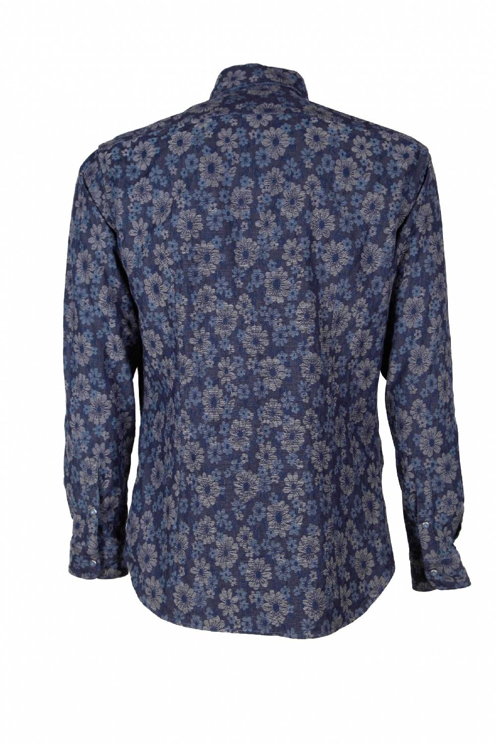 Poggianti Camicia uomo in Denim Jacquard PISA-31W-237-01 2025