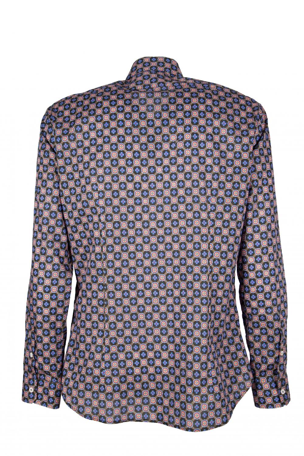 Poggianti Camicia uomo in cotone con stampa piccola FIRENZE-62M-138-02 Vendita