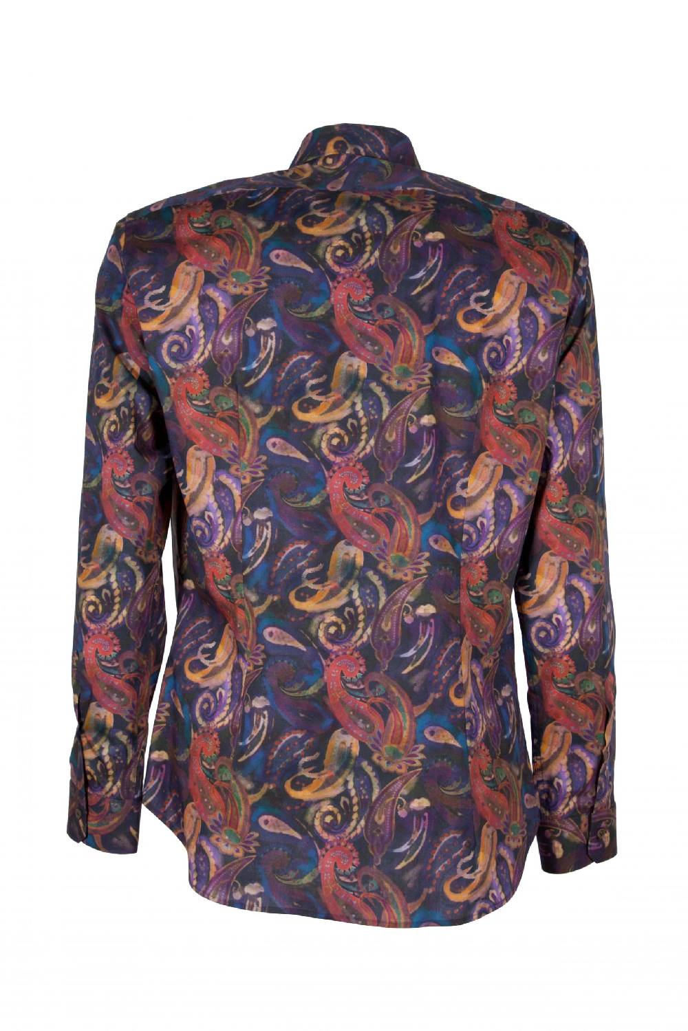 Poggianti Camicia uomo stretch con stampa Paisley PISA-73-163-01 Qualità Garantita