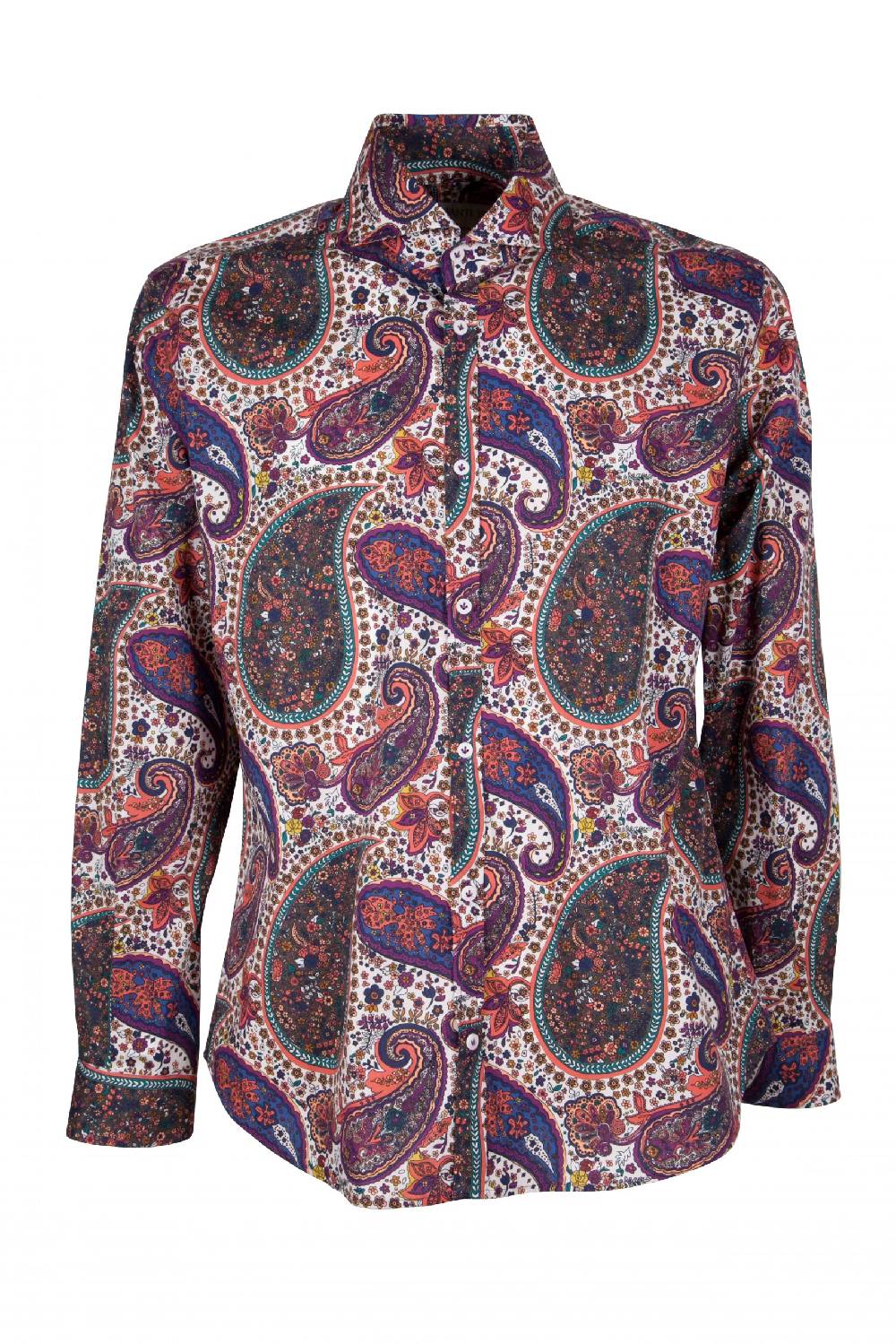 Poggianti Camicia uomo stretch con stampa Paisley PISA-31F-161-01 Acquista Ora