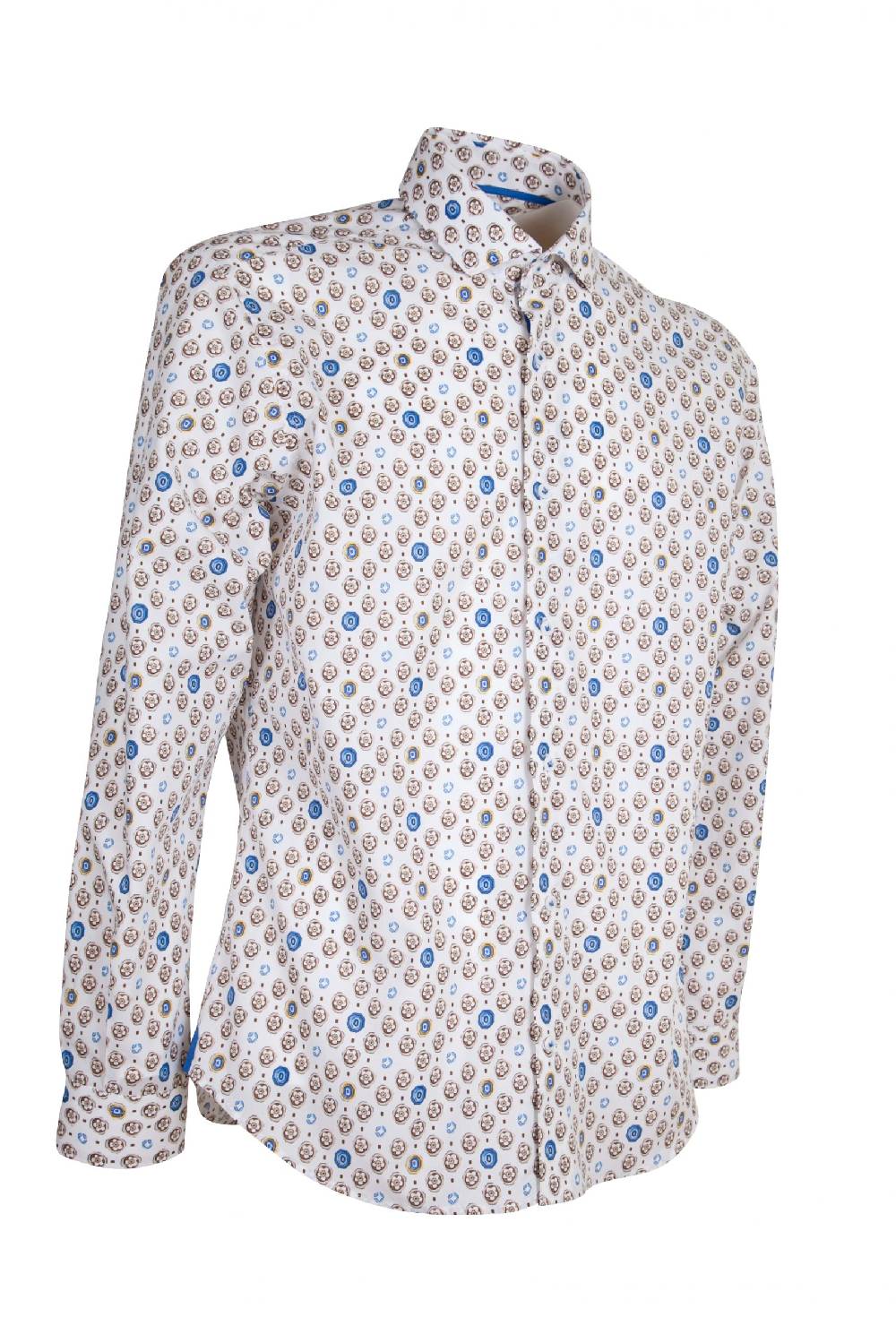 Poggianti Camicia Fantasia BUCINE-62M-712-02 Prezzo Ridotto