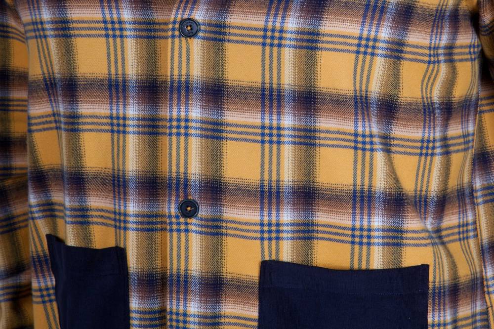 Poggianti Camicia in flanella a quadri LONDA-66-632 Vendita Calda