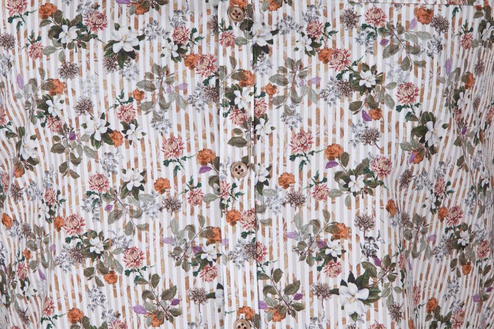 Poggianti Camicia con stampa ASCIANO-73-569-01 In Saldo